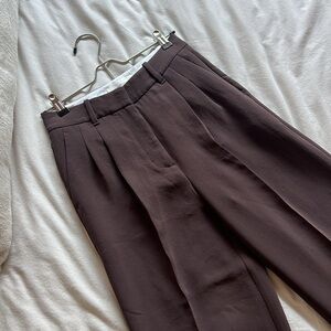 Aritzia Wilfred Effortless Pants | Size 0 | Rich Mocha Brown